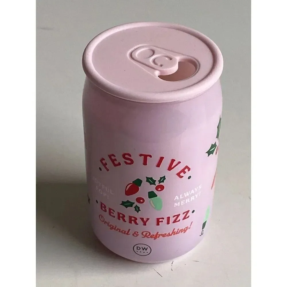 DW Home Festive Berry Fizz Soda Pop Candle 6.2‎ Oz Scented Christmas NEW